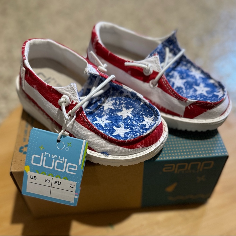 Hey Dude Stars and Stripes USA Shoes